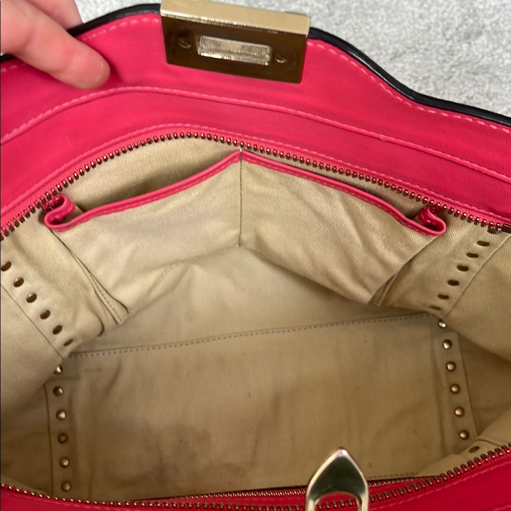 Valentino Pink Studded Tote Bag with Rockstud Detailing - Picture 11 of 12